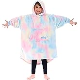 THE COMFY Dream Jr for Kids | Lightweight Microfiber Fleece Wearable Blanket with Hood & Pocket | Seen on Shark Tank