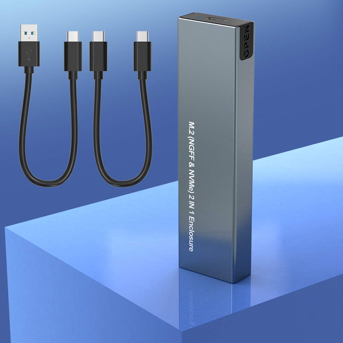 SD Card Reader for iPhone, 5-in-1 Multi iPhone Memory Card Reader for XD, CF, SD, TF, MS Cards, SD Memory Card Reader Adapter for iPhone 14/14 Pro USB 3.1 Gen 2 10Gbps to M.2