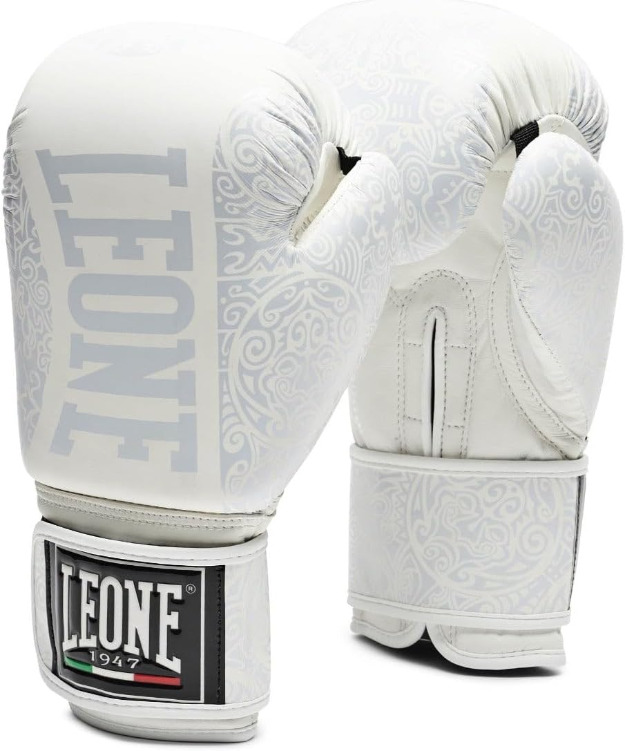 Leone 1947 Maori Boxing Gloves White 16oz GN070