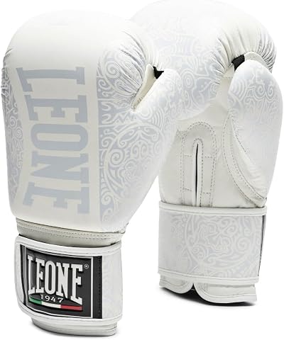 Leone 1947 Maori Boxing Gloves White 16oz GN070
