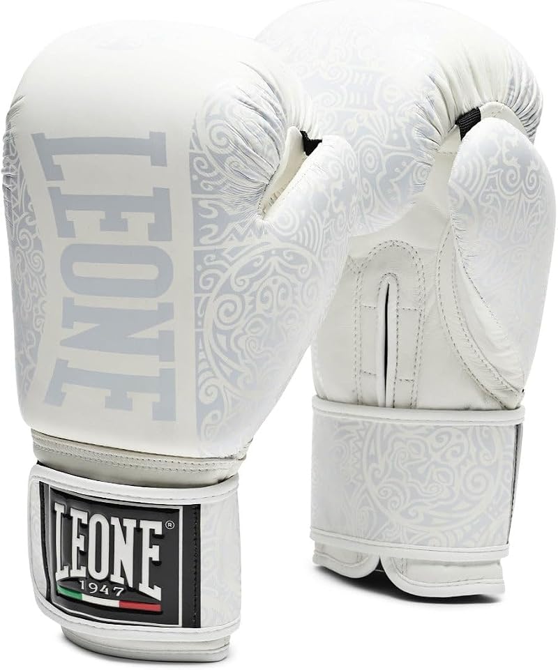 Leone 1947 Maori Boxing Gloves White 16oz GN070