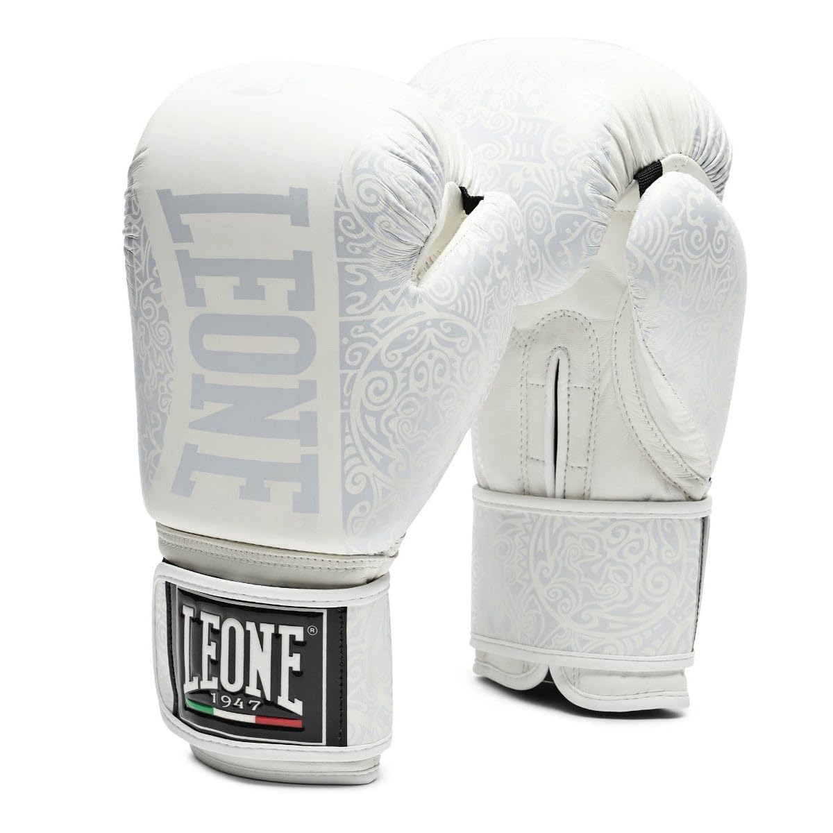LEONE 1947 Maori Boxing Gloves white/16OZ - GN070