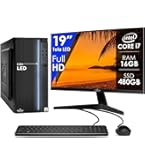 Computador Completo Intel Core i5 16GB SSD 256GB Monitor 19
