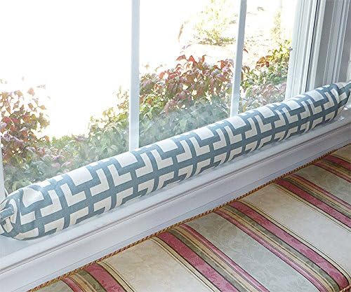 Grey- Unfilled Draft Stopper for Window or Door Draft Stopper