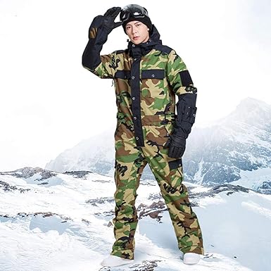 2-teiliger Skianzug Herren Mit Kapuze - Wasserdicht & Winddicht Für Winter