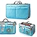 GEARONIC TM Lady Women Travel Insert Organizer Compartment Bag Handbag Purse Large Liner Tidy Bag - Blue