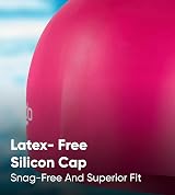 Speedo Unisex Silicone Swimming Cap Plain Moulded Hair Protection Training Aids view 5