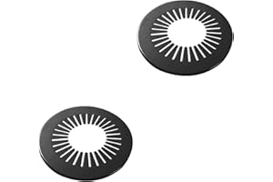 CAcoverVA 2 Pieces Pipe Cover Flange Decoration Fit 2.36 to 3.07 inch Outer Diameter Pipe (60-78mm), PP Plastic Radiator Escutcheon Plate, Plumbing Cover Plates for Floor Wall Tube Decor, Black