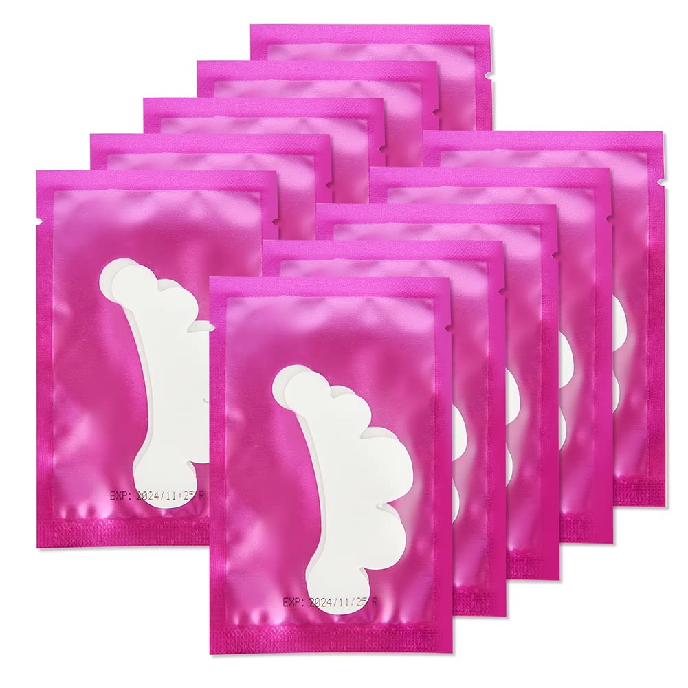 50Pairs Eyelash Extension Pads Under Eye Gel Pads Lash Pads Lint Patches Under Eye Patches Eye Pads for Eyelash Extensions (Flower-Purple) — image 1