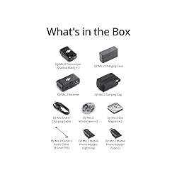 DJI Mic 2 (2 TX + 1 RX + Charging Case), Wireless