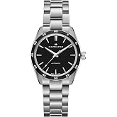 Hamilton Jazzmaster Performer Automatic Men's Watch, 38mm Case | Swiss Made, Black Dial Analog Watch, WR 100m, Sapphire Crystal, 3-Hand Movement, Stainless Steel Strap, Stainless Steel Case