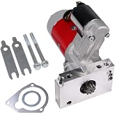 BUSIDN High Torque 3 HP 9 Tooth Mini Starter w/ 153/168 Tooth FLYWHEELS | Repalcement For Chevrolet BBC SBC Small &amp; Big Block 262-454 CID V6-V8, w/ AT or MT