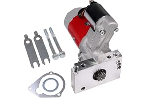 BUSIDN High Torque 3 HP 9 Tooth Mini Starter w/ 153/168 Tooth FLYWHEELS for Small/Big Block - Replacement for Chevy BBC SBC