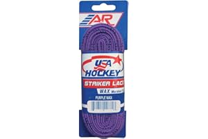 A&R Sports USA Waxed Hockey Laces, 120-Inch, Purple