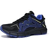 Men's Slip Resistant Trail Running Shoes - Supportive Athletic Shoes for Outdoor Fitness Walking, Road Running and Gym Training