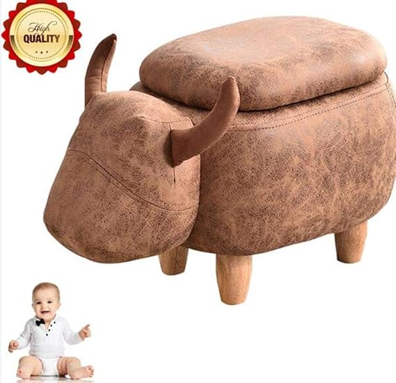M.TG Tier Sitzhocker mit Stauraum, Kinderhocker Fußablage Sitzwürfel