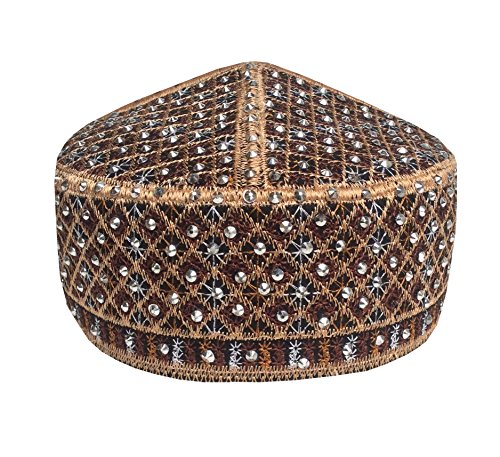 Nda eid special kufi muslim hand made stone cap men s k…
