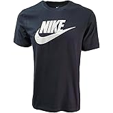 Nike Men's Graphics Logo Sportswear T-Shirt (US, Alpha, X-Large, Regular, Regular, Black/White)