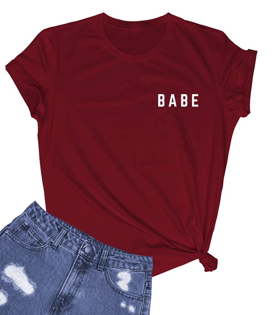 YITANLetter Funny O Neck Women T Shirts Top