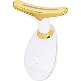 Red Light Therapy Face Massager Tool - with 7 LED Colors - Skin Care Beauty Device for Neck and Facial Tightening and Lifting