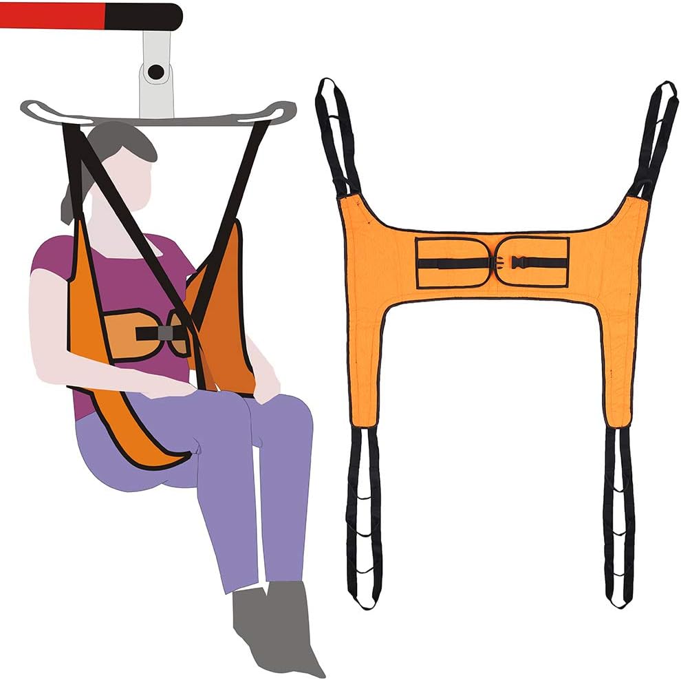 Lift Sling Patient Lifts for Home Use Electric Transfer Belt Toileting Commode Sling Without Head Support Medical Handicap Four Point Sling Large