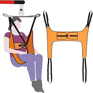 Lift Sling Patient Lifts for Home Use Electric Transfer Belt Toileting Commode Sling Without Head Support Medical Handicap Four Point Sling Large