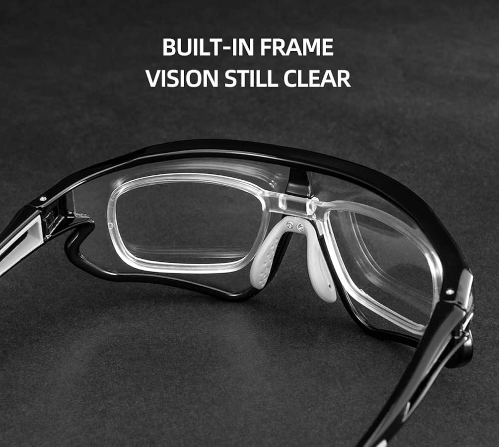 Photochromic Sunglasses for Men Women Bike Glasses 100% UV Protection: Clothing