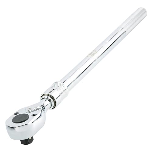 NEIKO 03069A 3/4" Ausziehbarer Ratschengriff – 24-Zahn, Verlängert Von 61 Cm Auf 99 Cm, Chrom-Vanadium