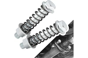 YGDMD 2PCS M10x1.25 Exhaust Manifold Bolts,Heavy Duty Exhaust Bolts and Nuts Kit with Springs for Muffler System Repairing,Universal Muffler Studs Replacement Car Accessories (M10*1.25)