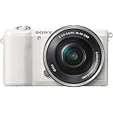 Sony a5100 16-50mm Mirrorless Digital Camera with 3-Inch Flip Up LCD (White)