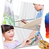 Noorlee 3 Pack Paint Brush Set 30 Nylon Hair 10 Sizes 16.5-19cm for Acrylic Oil view 3