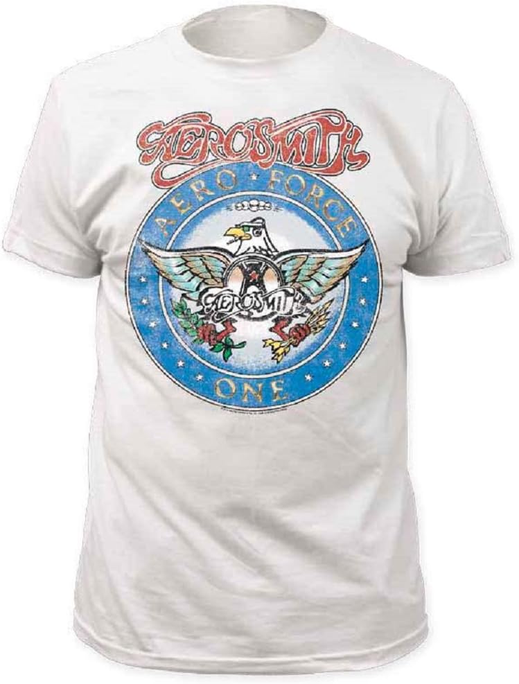Aerosmith Aero Force Men's White Short Sleeve Tee (Adult