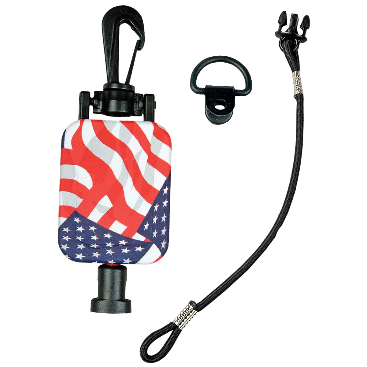 GearKeeper(R) Retractable Stars & Stripes CB MicKeeper(R)