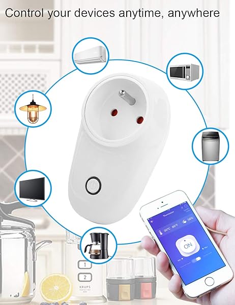 S26E Smart WiFi WLAN Smart Plug mit drahtloser Verbindung Alexa mit Timing Funktion fr Alexa Eco Eco Dot Google Home und Google Nest