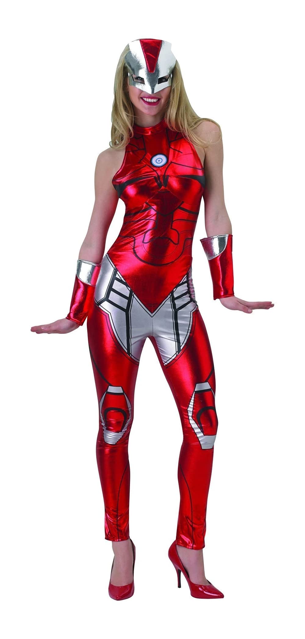 Rubie's 820009 Rubie's Official Marvel Miss Iron Man Resue Catsuit Adult Costume Ladies Xsmall