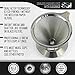 Pour Over Coffee Filter Dripper Kit with Bonus 2 Tablespoon Scoop - All Stainless Steel Cone Paperless and Reusable Hand Brewer Bundle - Coffover Coffee Drip