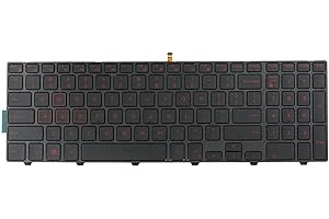 AUTENS Replacement Keyboard for Dell Inspiron 15 5000 5542 5543 5545 5547 5548 5551 5552 5555 5557 5558 5559 5566 5576 5577 L
