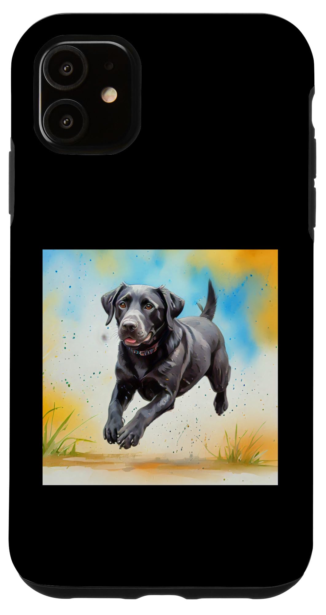 iPhone 11 Black lab Labrador Retriever puppy dog pet rescue bet friend Case