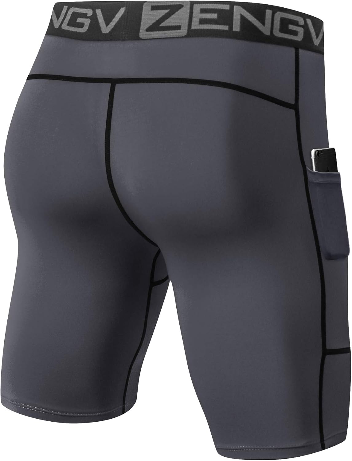 1994Fashion Men's 3 Pack Compression Shorts with Pockets Athletic Baselayer Underwear for Running, Workout, Training at  Men’s Clothing store