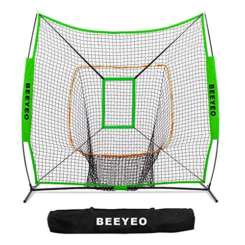 BEEYEO Baseball Net for Hitting and Pitching Collapsible and Portable