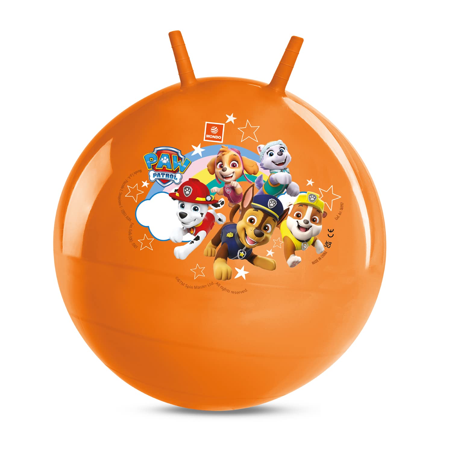Mondo Toys - Paw Patrol Kangaroo Jumping Ball, Orange Color, 06997