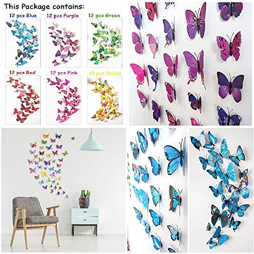 1 Colorful+Butterfly+Stickers+Classroom+Bathroom