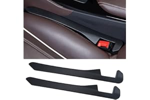 LYCARESUN 2 Pack Car Seat Gap Filler, Universal Car Seat Gap Plug to Fill The Gap Between Seat and Console Stop Things Dropping, Black