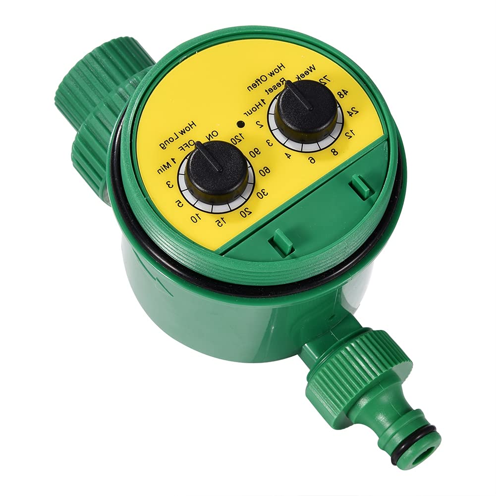 ciciglow Automatic Irrigation Controller Water Timer for Garden Hose Irrigation timer for Watering Irrigation 3 Watering Programs for Yard, plastic