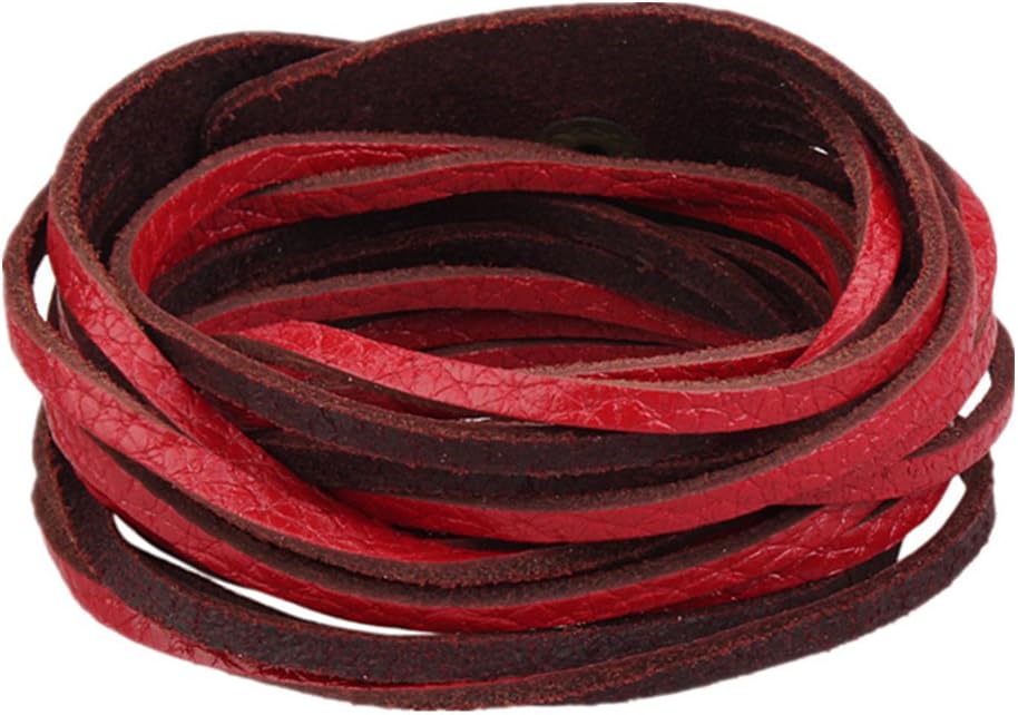 COOLLA Jewelry Unisex Wrap Bracelet Braided Soft Genuine Leather Men Bracelet