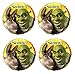4 Shrek and Donkey Mylar Balloons.