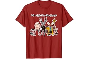 QRXYTVEIMN 99 Nights Halloween in The Forest Kids Boys Girls Funny T-Shirt