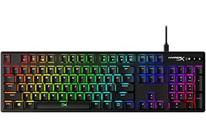 HyperX Alloy Origins - Mechanical Gaming Keyboard, Software-Controlled Light & Macro Customization, Compact Form Factor, RGB LED Backlit - Linear HyperX Red Switch (Black)