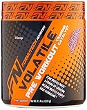 Formutech Nutrition Volatile Pre Workout Powder, 2 Forms of Creatine for Huge Muscle Pumps and Lean Muscle Mass, Low Stimulant Formula, Berry Eruption, 32 Serving