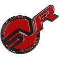AULPEE Special Vechicle Symbol R-Dynamic Sports 3D Badge,Car Body Trunk Fender R-Dynamic Emblem Logo Sticker Compatible with Jagvar Land R0ver Accessories (SVR Black)